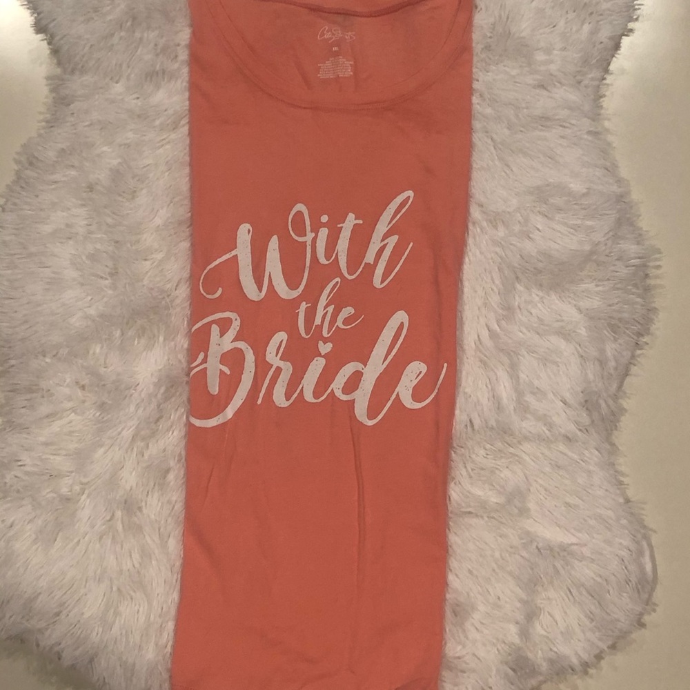 With the bride shirt